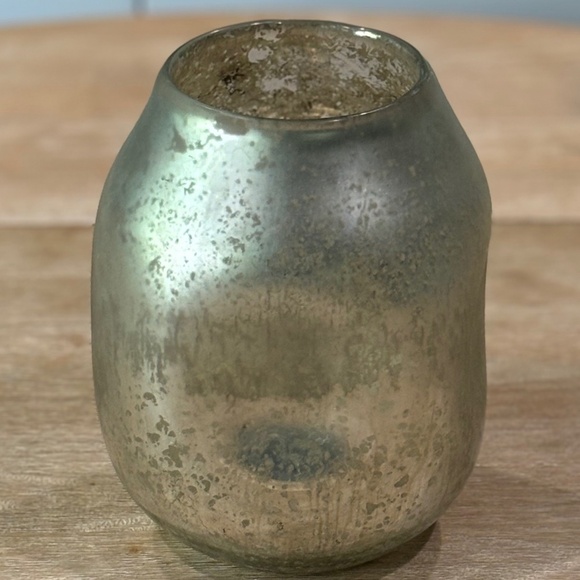 Anthropologie Dimpled Mercury Glass Vase, Small - Picture 2 of 4